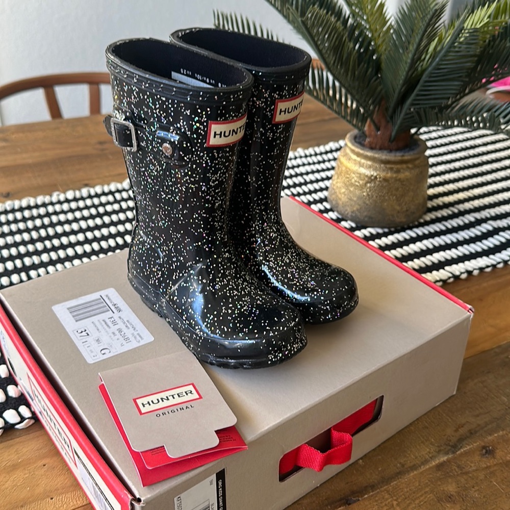 Hunter Toddler Glitter Boots